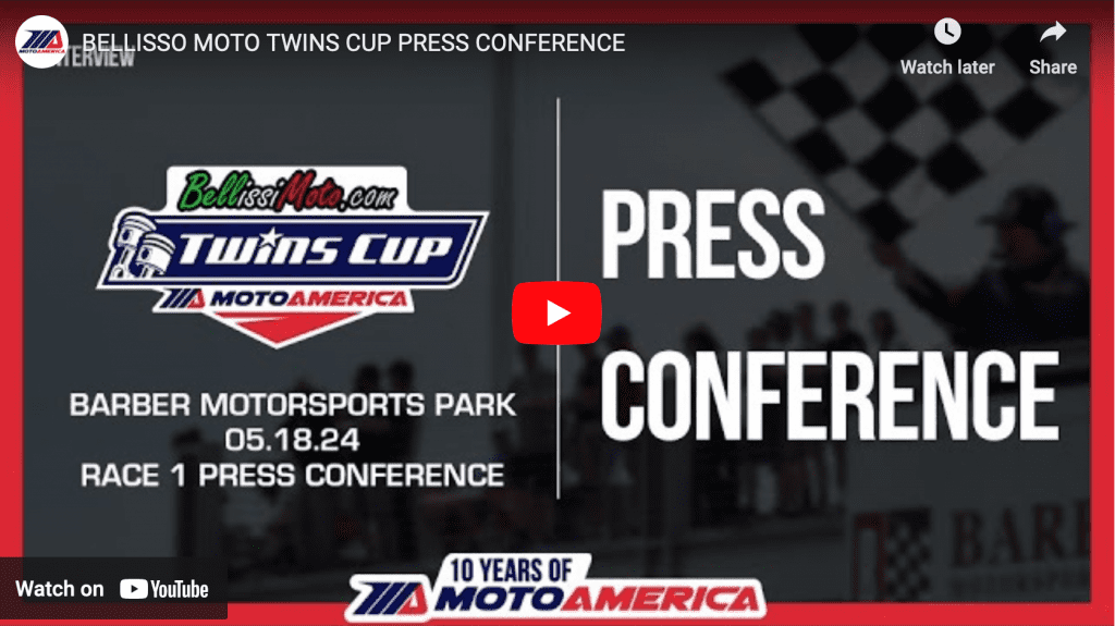 Read more about the article Video: BellissiMoto Twins Cup Race One Press Conference From Barber Motorsports Park